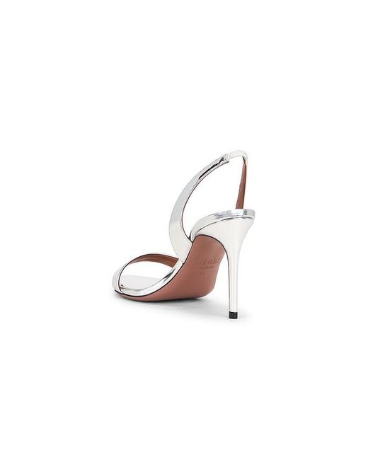 Paris Texas White Vera Slingback Sandal 85