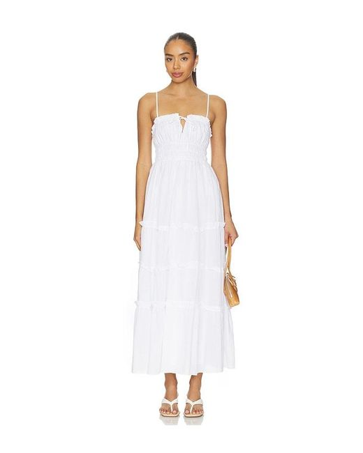 MORE TO COME White Zoe Maxi Dress