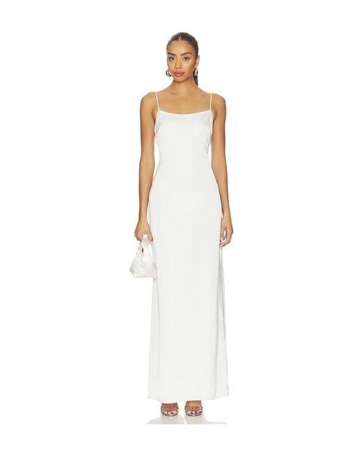 Amanda Uprichard White Anastasia Cape Dress