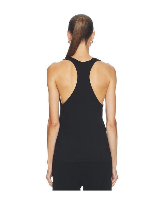 ÉTERNE Black Soft Jersey Hedi Top