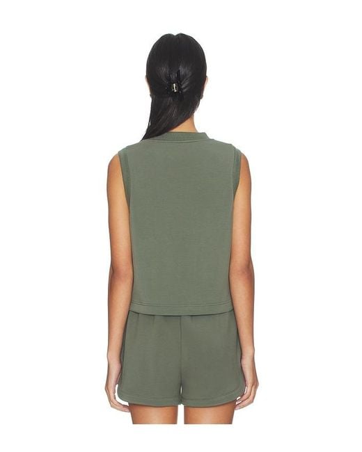 Varley Green Shea Crop Tank Top