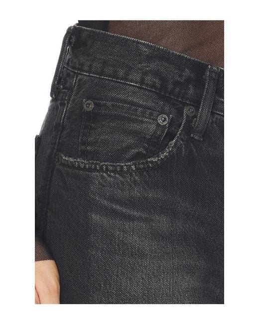 Moussy Black Glencoe Straight Low Jeans