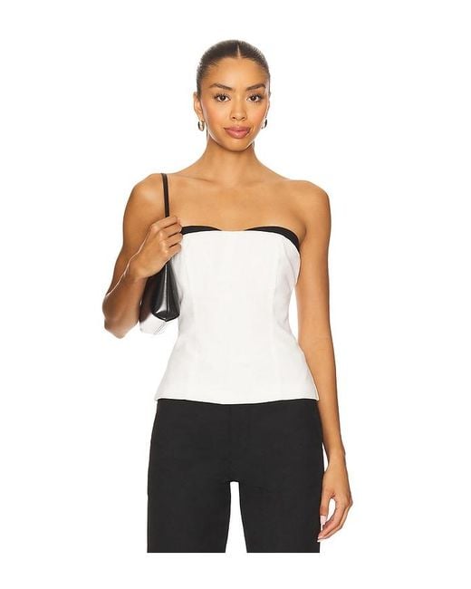 superdown White Anika Strapless Top