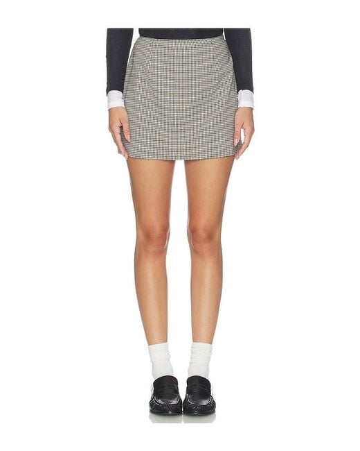 Rag & Bone Gray Piper Wool Skirt