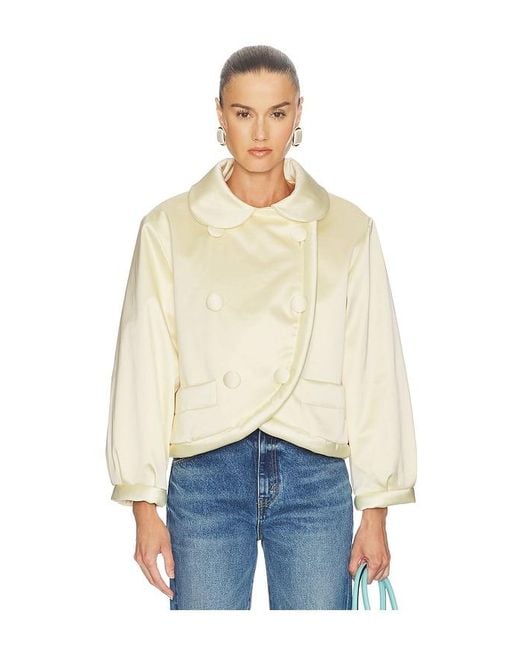 Helsa Natural Sateen Puff Jacket