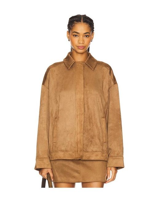 House of Harlow 1960 Brown X Revolve Della Faux Suede Jacket