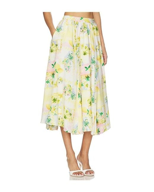 Astr Yellow Kaleigh Skirt