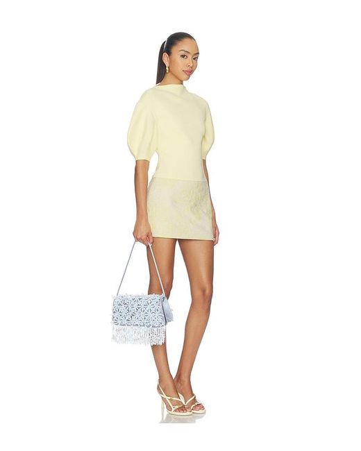 Cult Gaia White Idalia Shoulder Bag