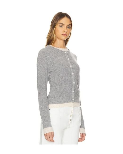 Line & Dot Gray Hutch Double Layer Cardigan