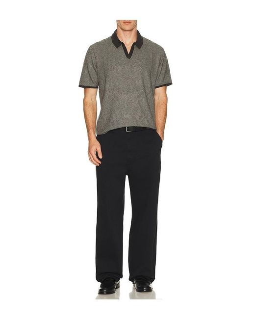 Marine Layer Black Liam Sweater Polo for men