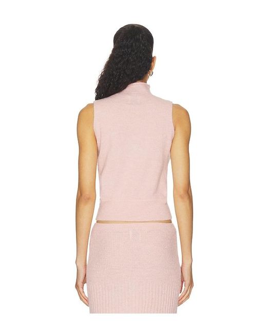 With Jean Pink Trinity Top