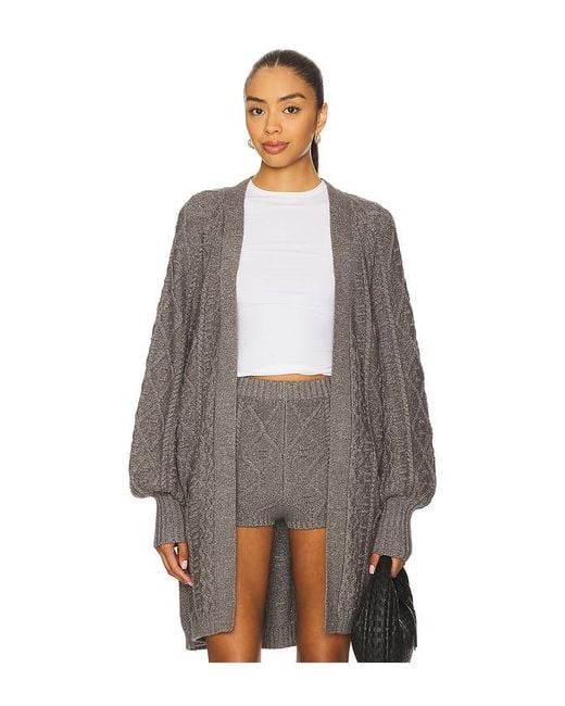 AFRM Gray Bartow Knit Cardigan