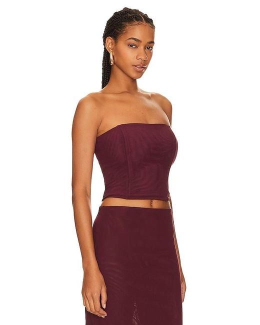 Camila Coelho Red Osiris Top