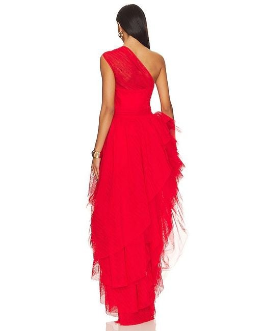 MAJORELLE Red Soriya Gown