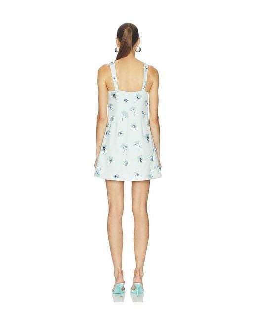 Jonathan Simkhai Blue Ella Embellished Mini Dress