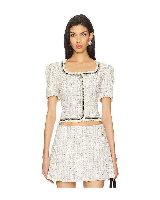 Astr White Zoela Jacket