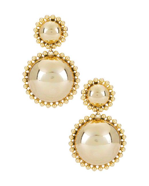 Lelet Metallic Lucia Dome Drop Earrings