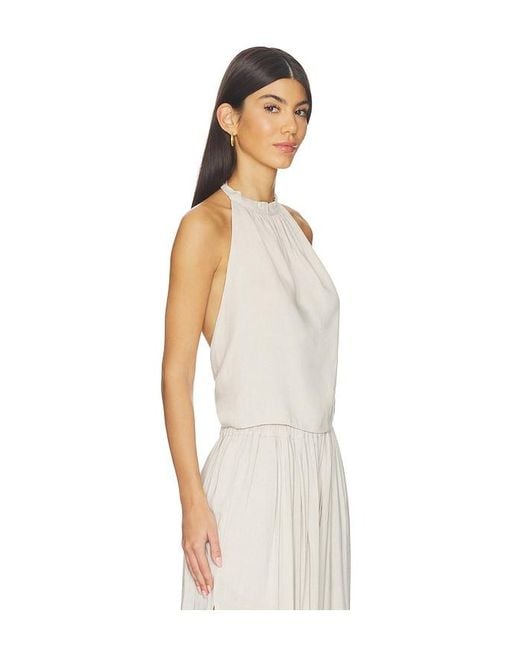 Ripley Rader White Linen Tie Back Halter Top