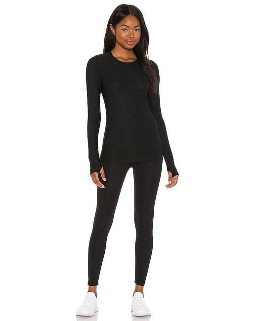 Beyond Yoga Black Classic Crew Pullover