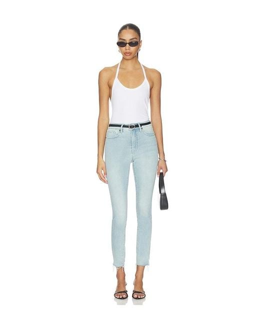 GOOD AMERICAN Blue Soft Tech Good Legs Skinny Jeans