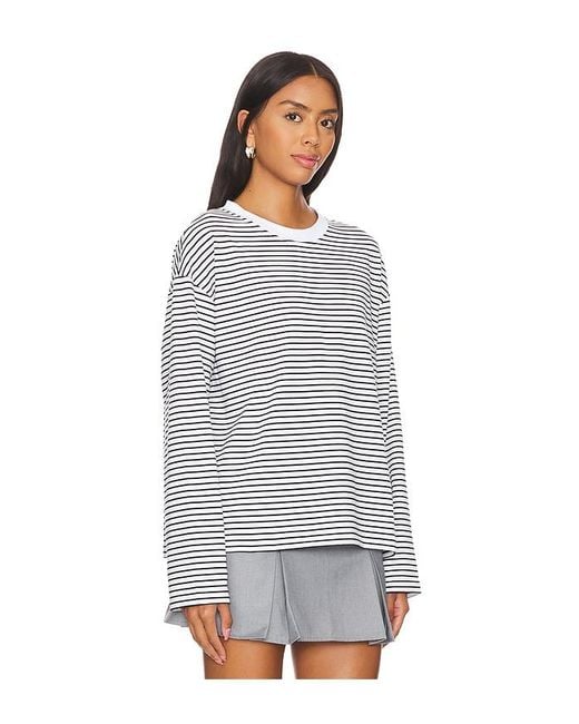 ALL THE WAYS Gray Lily Long Sleeve Top