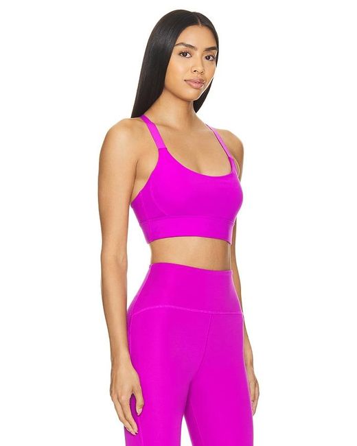 Beyond Yoga Pink Powerbeyond Strive Long Line Bra