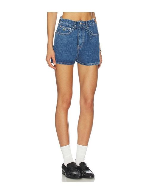 Lacoste Blue Denim Shorts