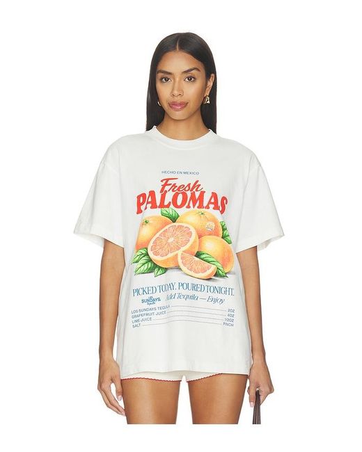 Los Sundays Gray The Market Tee for men