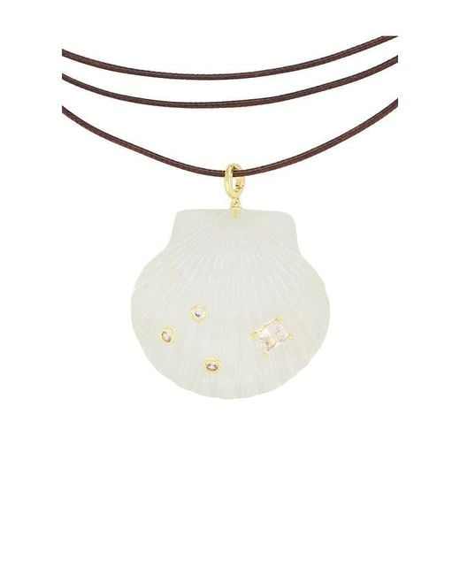 Eliou Metallic Vieira Wrap Necklace