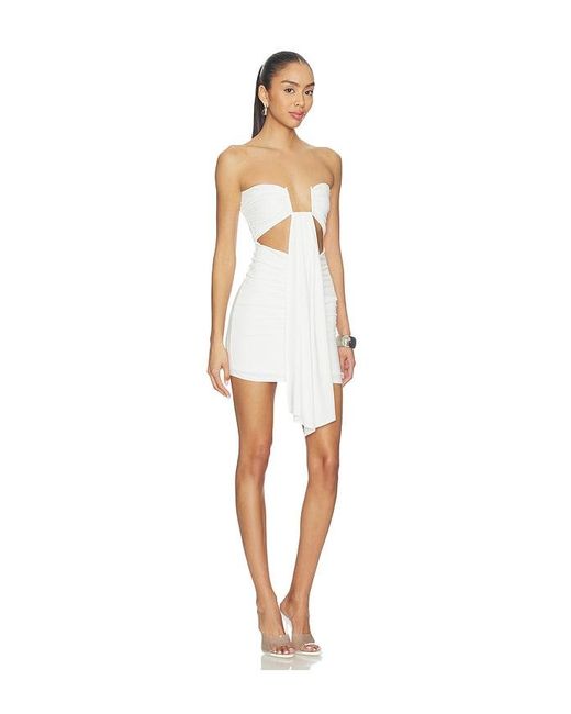 superdown White Rosy Mini Dress