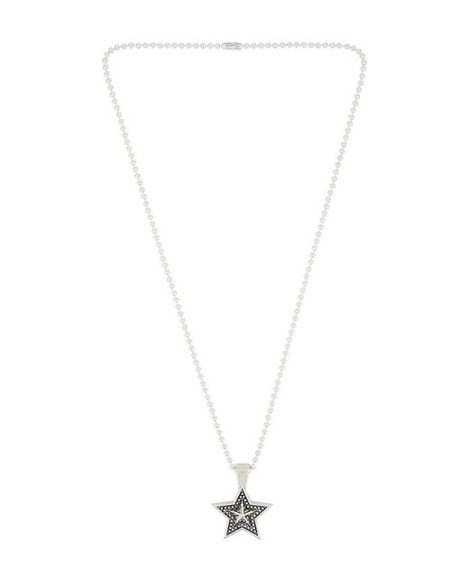 Maple White Star Chain Necklace for men
