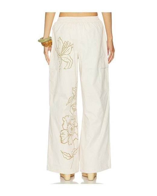 Juliet Johnstone White Cotton Parachute Pant
