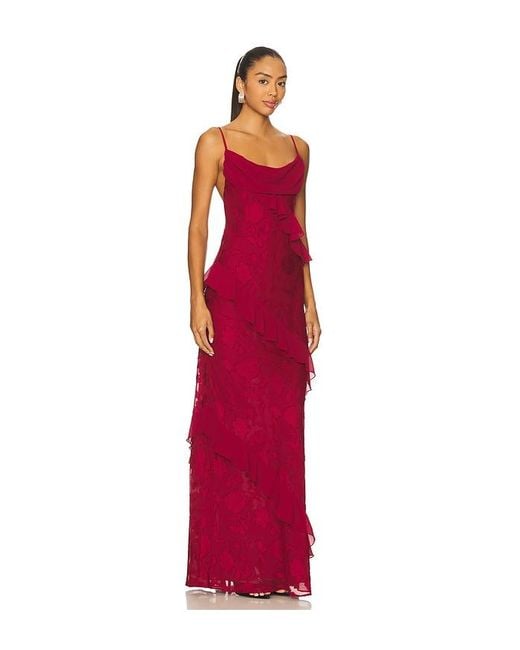 House of Harlow 1960 Red X Revolve Kelly Gown