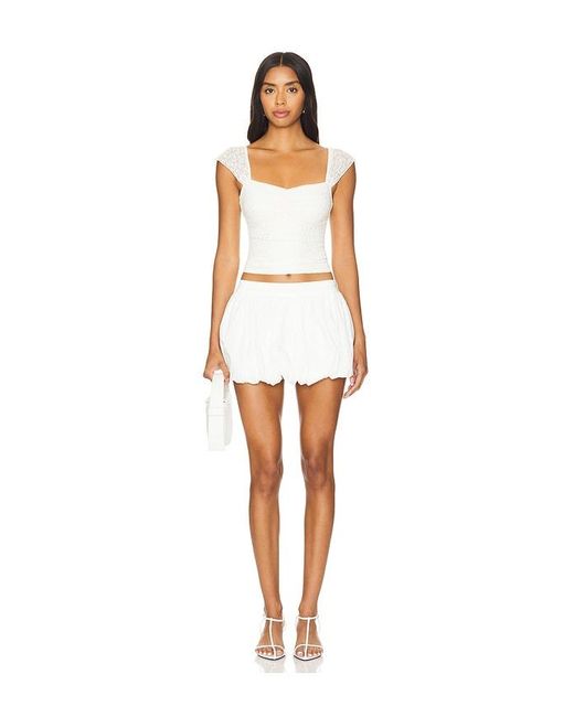 MORE TO COME White Veneda Bubble Skirt