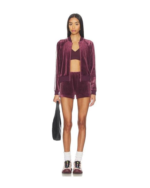 Splits59 Purple Heritage Velour Bomber Jacket