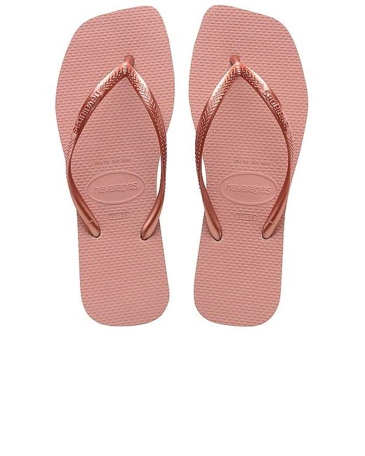 Havaianas Pink Slim Square Sandal