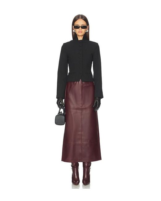 SRG Red Mango Leather Skirt