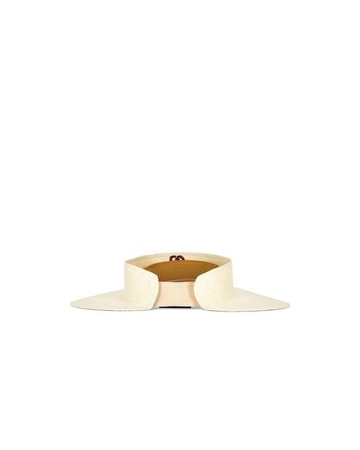 Malbon White Hortensia Visor Hat