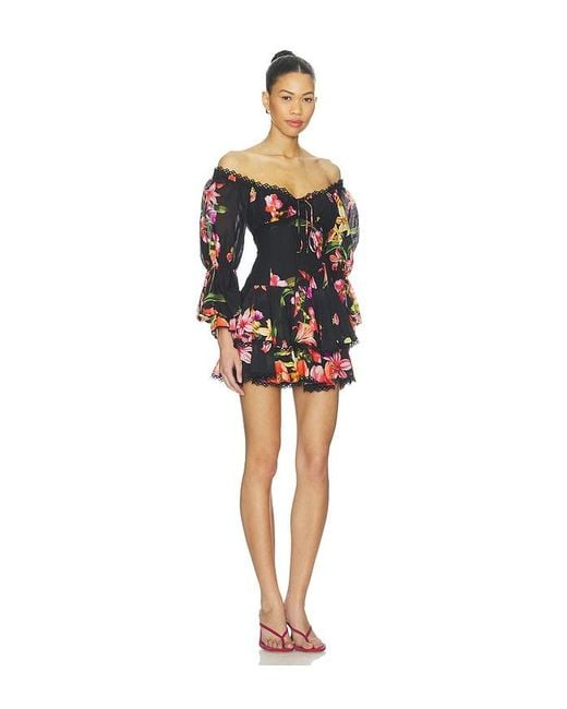 Charo Ruiz Black Azurea Short Dress