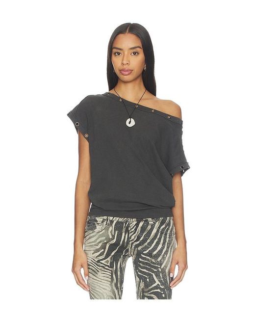 Free People Black Billie Tee