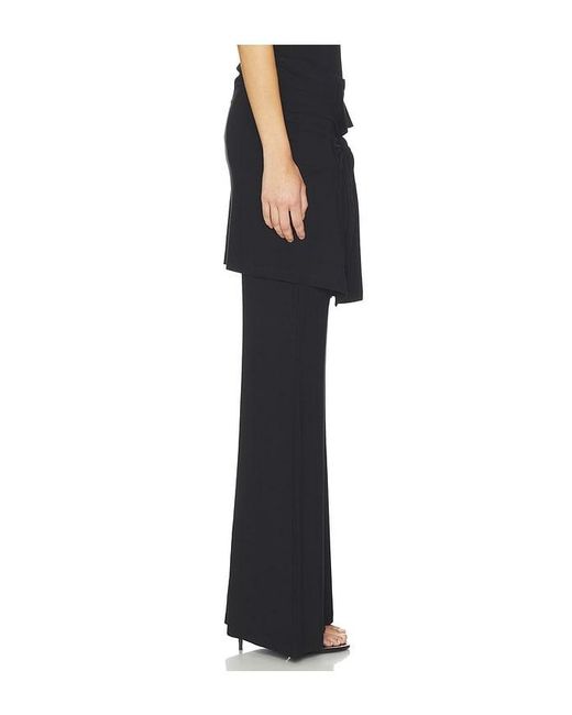 Beaufille Black Waist Tie Pant