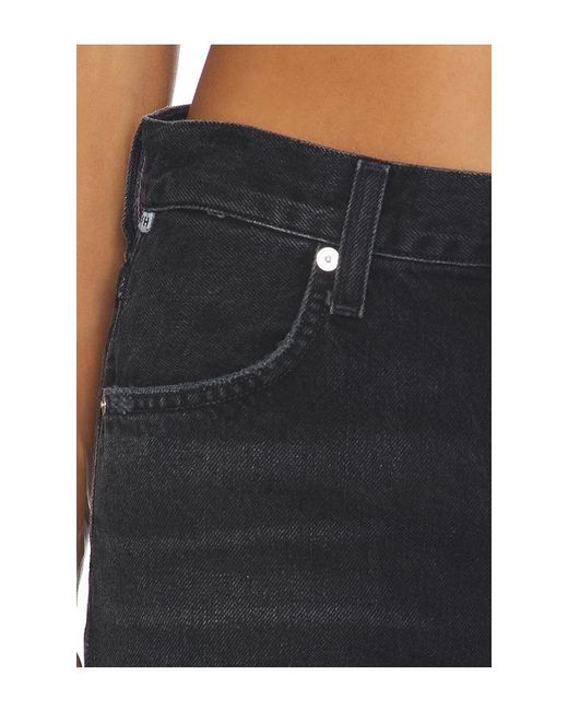 Citizens of Humanity Black Annina Straight Leg Jeans