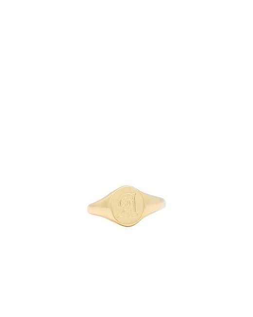 Luv Aj White The Oval Signet Ring
