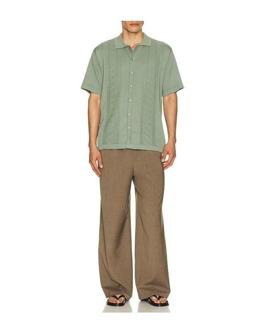 Critical Slide Green Trader Knit Shirt for men