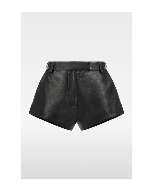 REVOLVE LOS ANGELES Black Kova Leather Hot Short