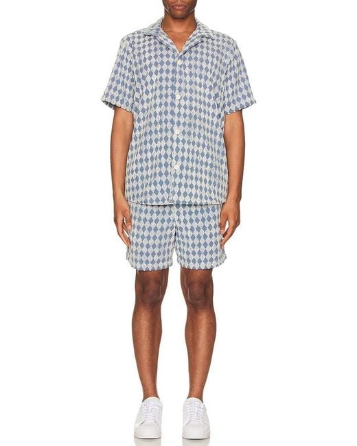 Oas Blue Diamond Terry Shorts for men