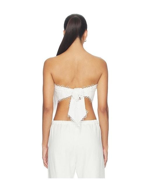 Monse White Table Cloth Top