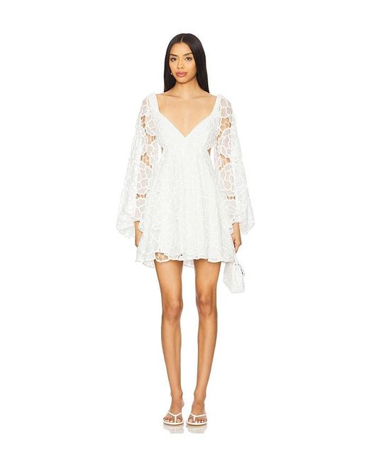 Minivestido Estilo Muñeca Jovie En Color Blanco Talla (También En 12, 2, 4, 6, 8) Bardot de color White