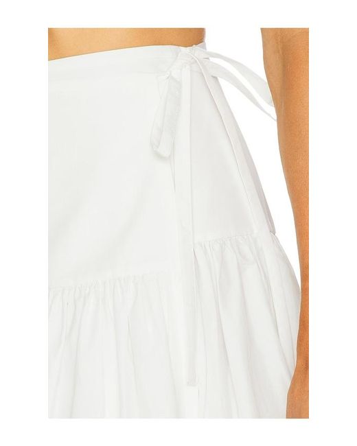 Helsa White Rock Wrap Skirt