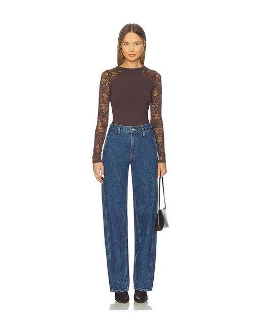 Free People Blue X Intimately Fp No Excuses Long Sleeve